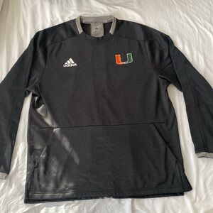 Team Issued large Miami hurricanes baseball pullover